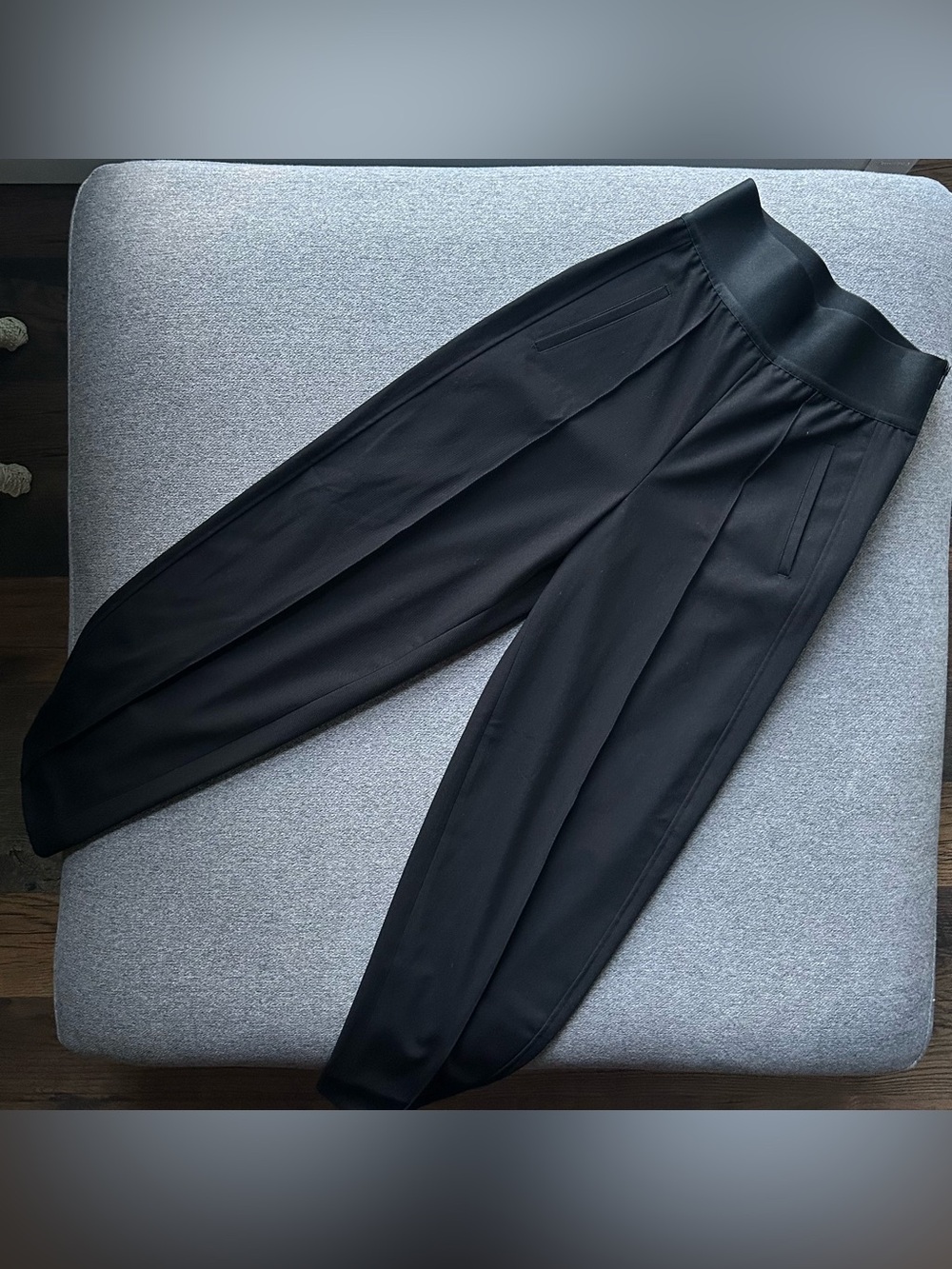 ME + EM Black Trouser Pants with Wide Elastic Waist Band Size 2